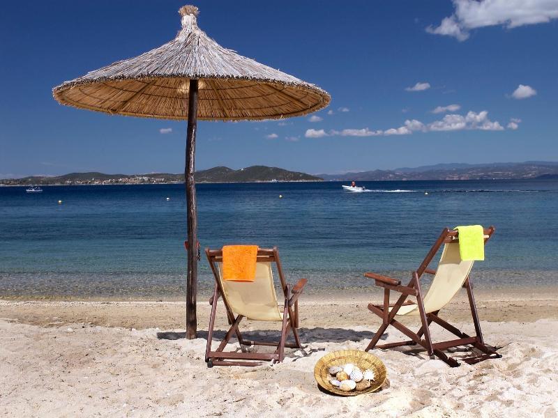 Akrathos Beach Hotel Ouranoupoli Eksteriør bilde
